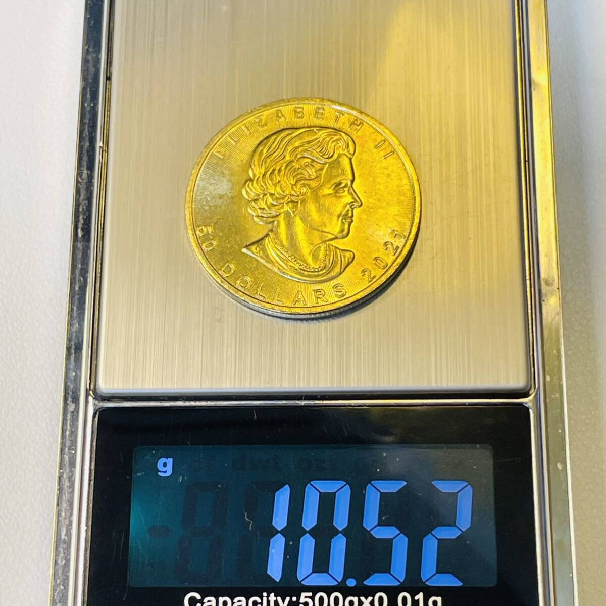 カナダ 硬貨 古銭 英連邦 2021年 エリザベス2世 メープル サトウカエデ 国章 記念幣 コイン 重10.52g_画像3