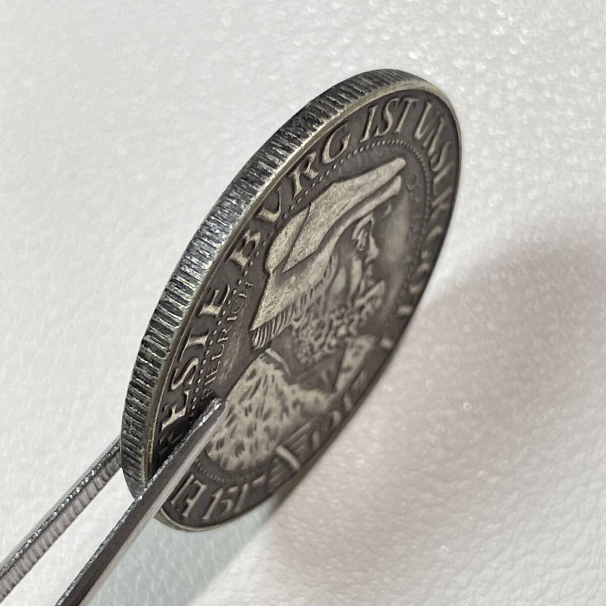 ドイツ 硬貨 古銭 ザクセン王国 1917年 マルティン・ルターの守護者 フリードリヒ賢者 カンムリワシ コイン 重16.96g_画像3