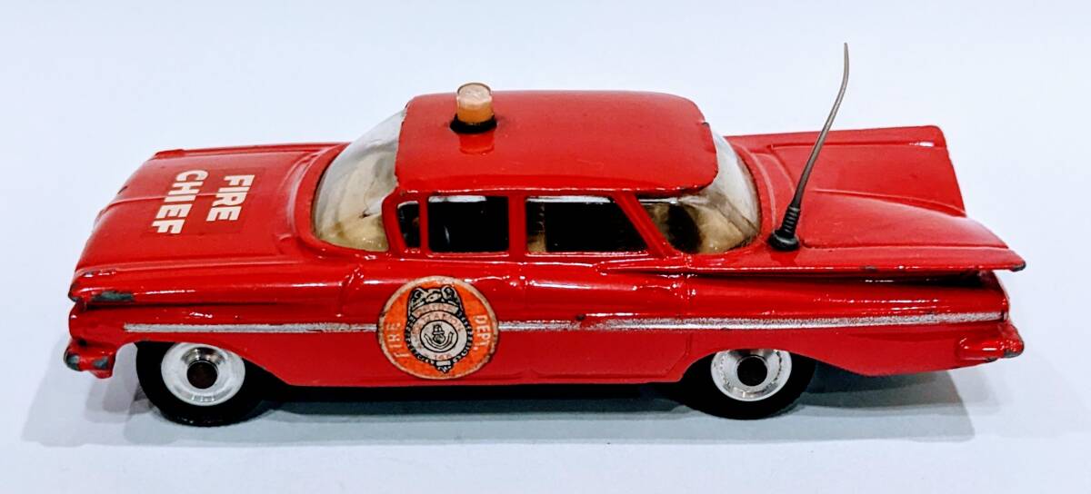 60年代　英コーギー　シボレー・インパラ　消防指揮車　ファイヤーチーフカー_画像3