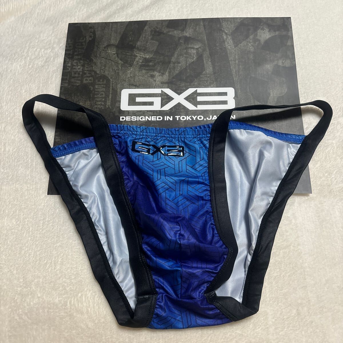GX3 ジーバイスリー GLOSS TOUCH プリント スパイシービキニ XLサイズ ブルー