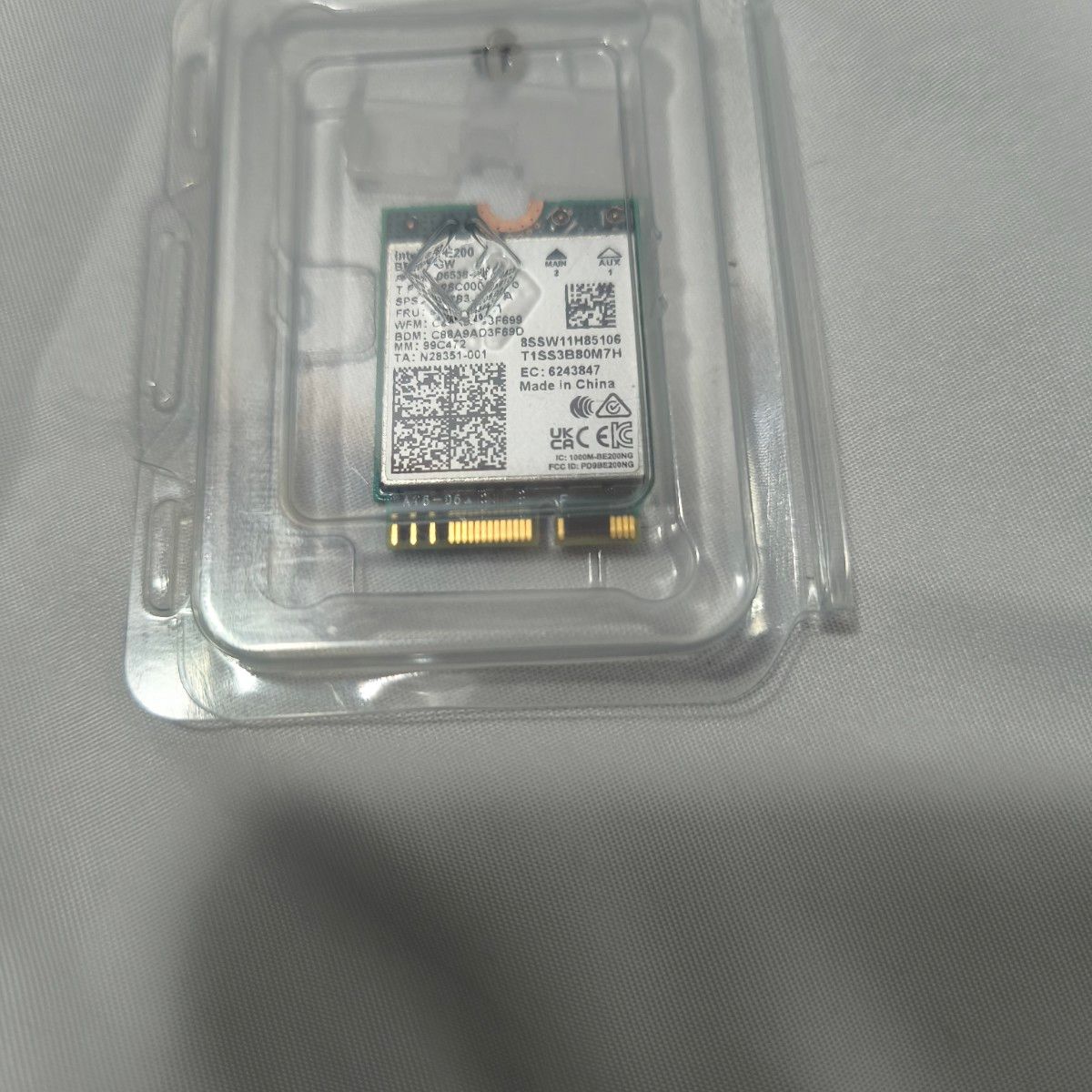 Intel be200  wifi 7 Bluetooth 5.4 pcie m.2 モジュール