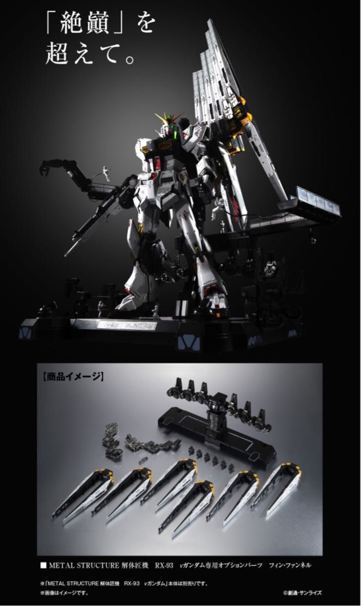 METAL STRUCTURE 解体匠機 RX-93 νガンダム専用オプションパーツ フィン・ファンネル　新品未開封品