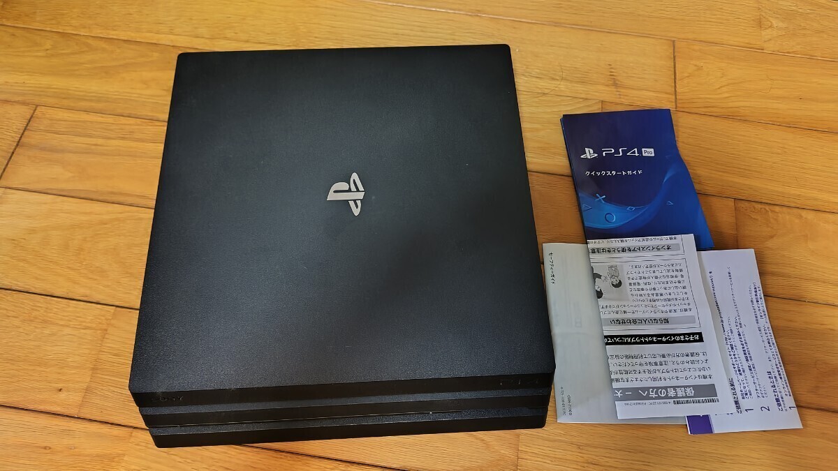 ジャンク品 PS4 pro CUH-7100B Jet Black 初期化済み_画像3