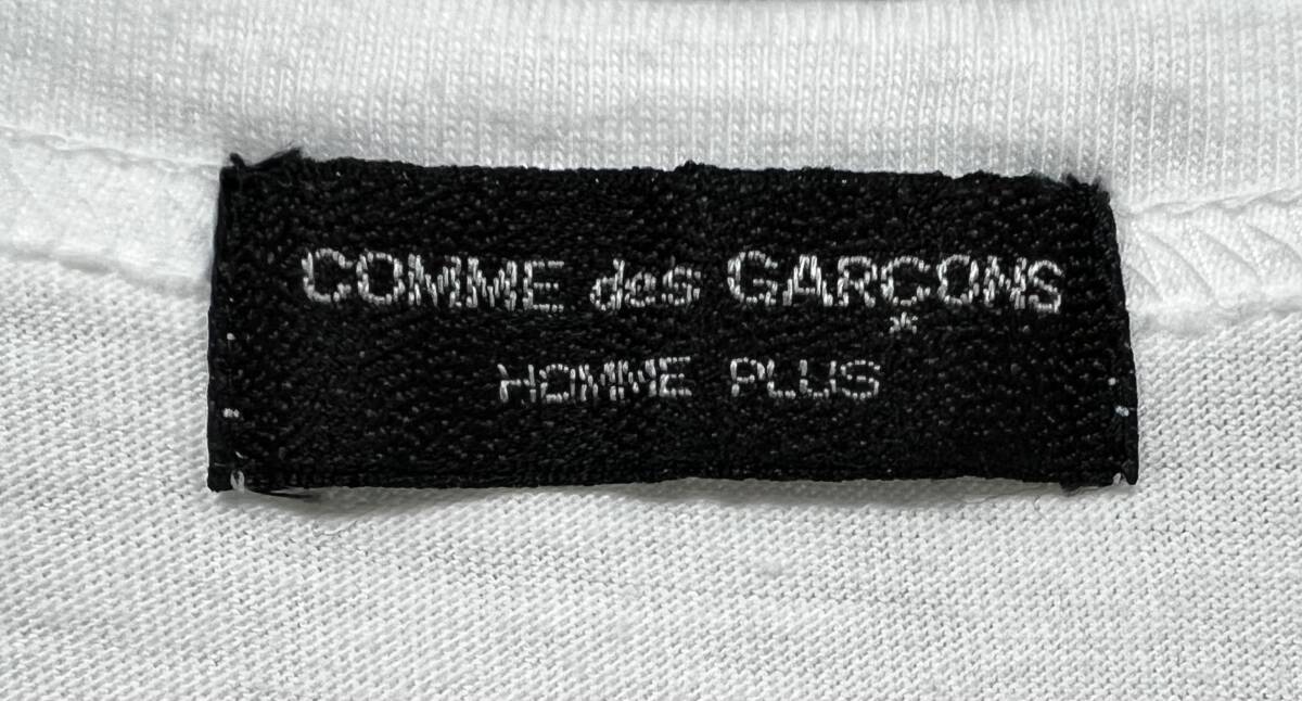 COMME des GARCONS HOMME PLUS コムデギャルソンオムプリュス 1999SS フリル付半袖Tシャツ 白の画像6