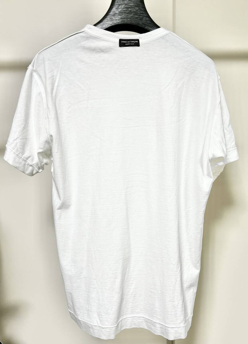 COMME des GARCONS HOMME PLUS コムデギャルソンオムプリュス 1999SS フリル付半袖Tシャツ 白の画像2