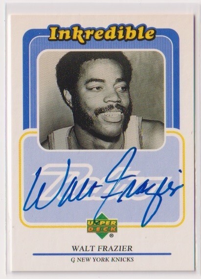 1999-00 UD Retro Walt Frazier Knicks Inkredible Autograph cardの画像1