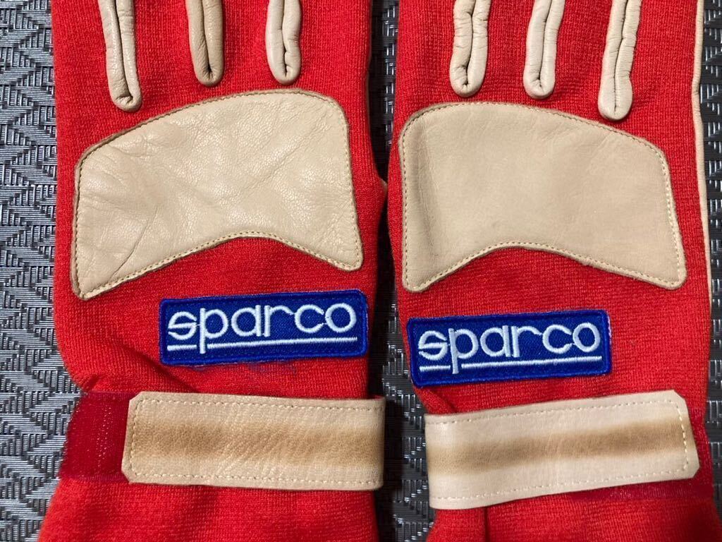 * снят с производства не использовался товар редкий * Sparco перчатка для гонок FIA легализация модель красный Италия производства no-meksSPARCO водительские перчатки L размер 