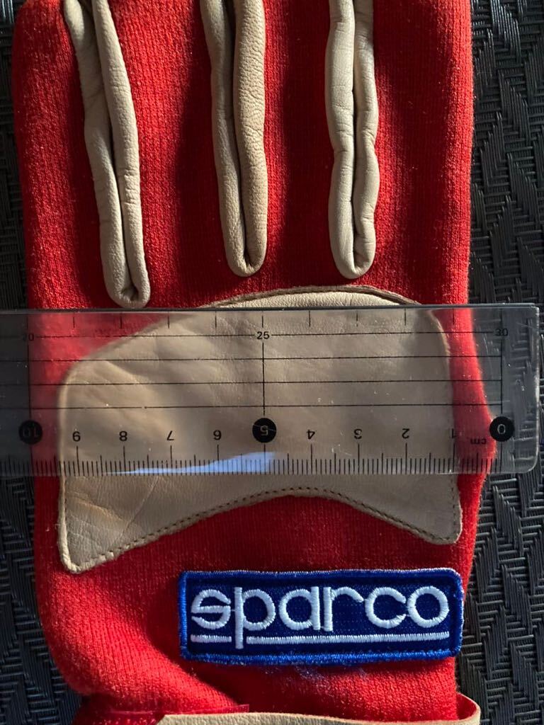 * снят с производства не использовался товар редкий * Sparco перчатка для гонок FIA легализация модель красный Италия производства no-meksSPARCO водительские перчатки L размер 