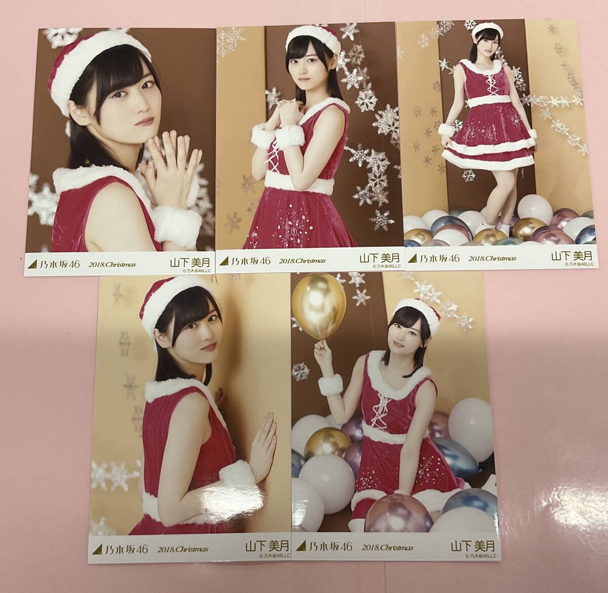 乃木坂46 山下美月 個別生写真 2018.Christmas クリスマス 5枚セット/Ng0078_画像1