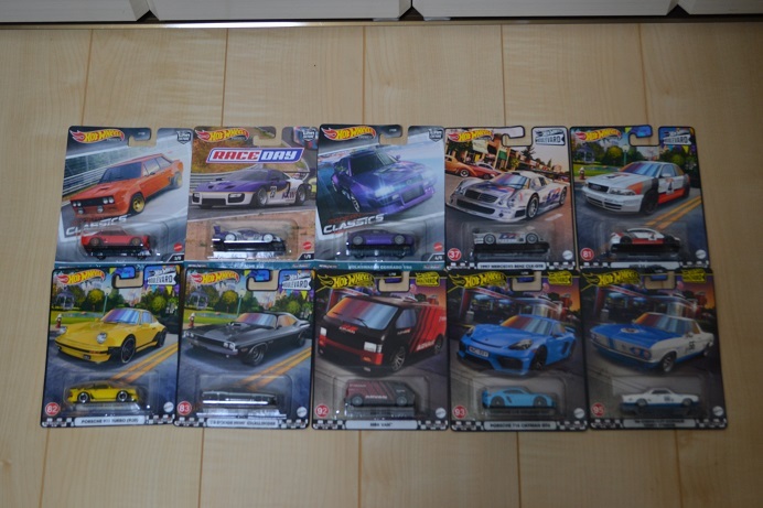 Hot WHeeLs PREMIUM 10個セット ① ホットウィール MODERN CLASSICS RACE DAY BOULEVARD モダンクラシック レースデイ ブールバード _画像1