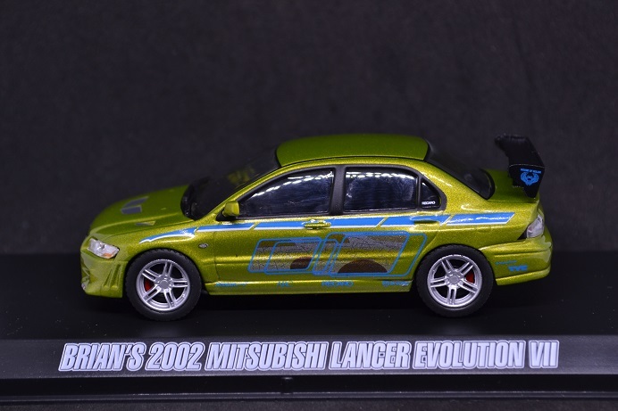 GREENLiGHT 1/43 FAST & FURIOUS BRIAN'S 2002 MITSUBISHI LANCER EVOLUTION Ⅶ グリーンライト ワイルドスピード ブライアン ランサー _画像2