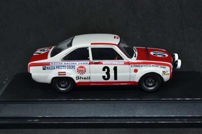 EBBRO 1/43 MAZDA ROTARY COUPE RACING 1970 FRANCORCHAMPS 24HOURS エブロ MMP マツダ ロータリークーペ スパ 24時間_画像5