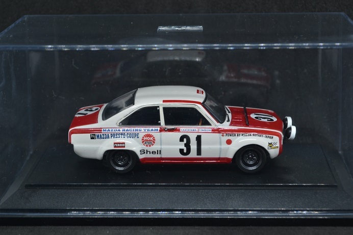 EBBRO 1/43 MAZDA ROTARY COUPE RACING 1970 FRANCORCHAMPS 24HOURS エブロ MMP マツダ ロータリークーペ スパ 24時間_画像9