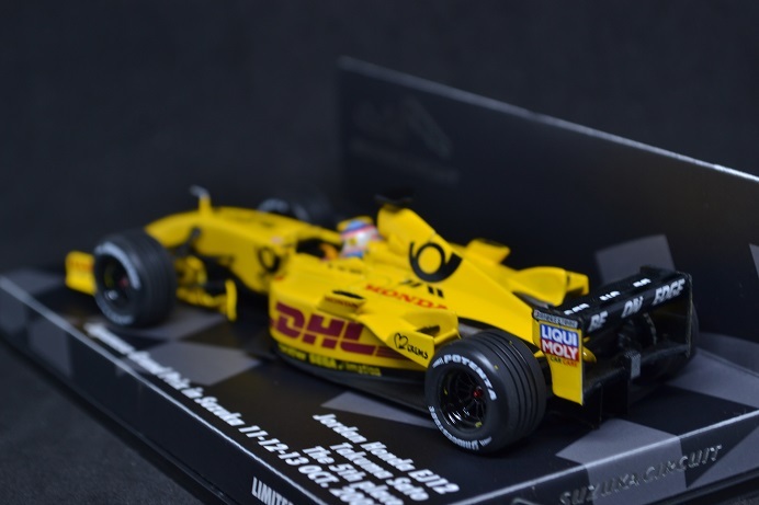 MINICHAMPS 1/43 JORDAN HONDA EJ12 TAKUMA SATO JAPANESE GRAND PRIX 2002 EXCLUSIVE SUZUKA CIRCUIT ジョーダン ホンダ 佐藤 琢磨 鈴鹿_画像3