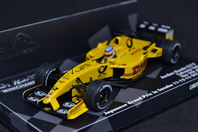 MINICHAMPS 1/43 JORDAN HONDA EJ12 TAKUMA SATO JAPANESE GRAND PRIX 2002 EXCLUSIVE SUZUKA CIRCUIT ジョーダン ホンダ 佐藤 琢磨 鈴鹿_画像1