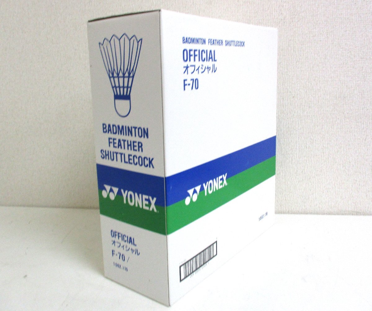  Takasaki shop [ secondhand goods ]r5-49 Yonex YONEX Shuttle F-70 OFFICIAL official 1 box 10ps.@ outer box breaking the seal ending contents unopened 