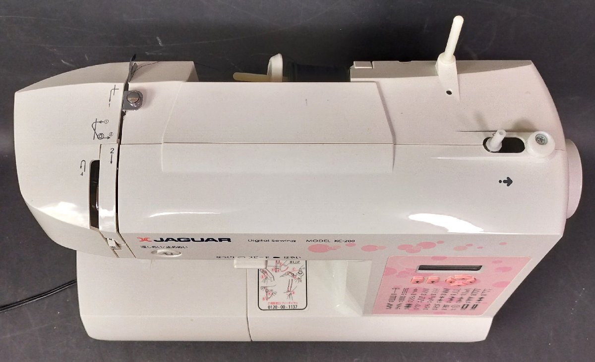 □簡易動作確認済み JAGUAR ジャガー KC-200 Digital Sewing コンピューター ミシン□埼玉戸田店_画像4