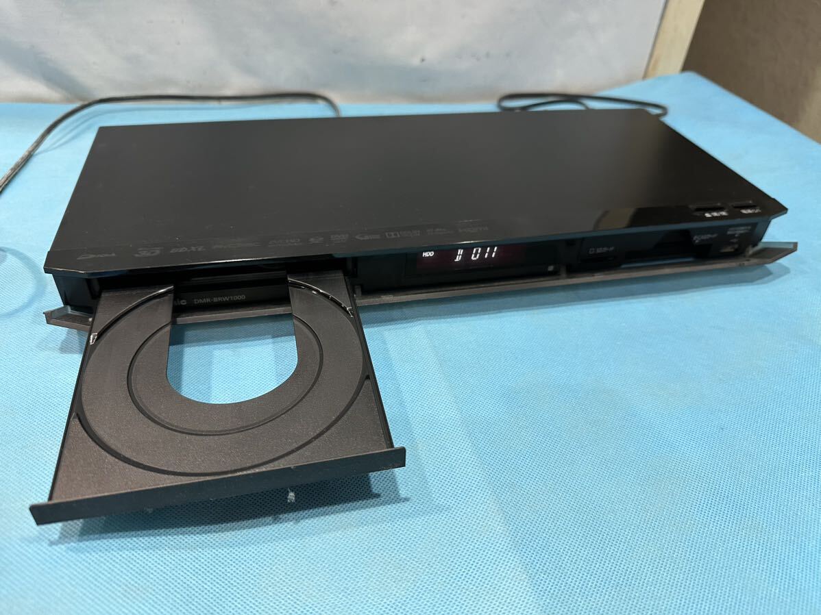 14年 Panasonic パナソニック DIGA HDD/BDレコーダー　DMR-BRW1000 2番組同時録画 3D対応機 HDD 1TB ブルーレイ再生確認済み 電源コード付_画像2