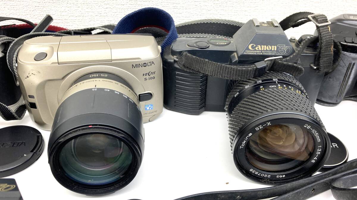 5-22【中古品】フィルムカメラ　まとめ　21台　Cannon／PENTAX／FUJI／MINOLTAなど_画像4