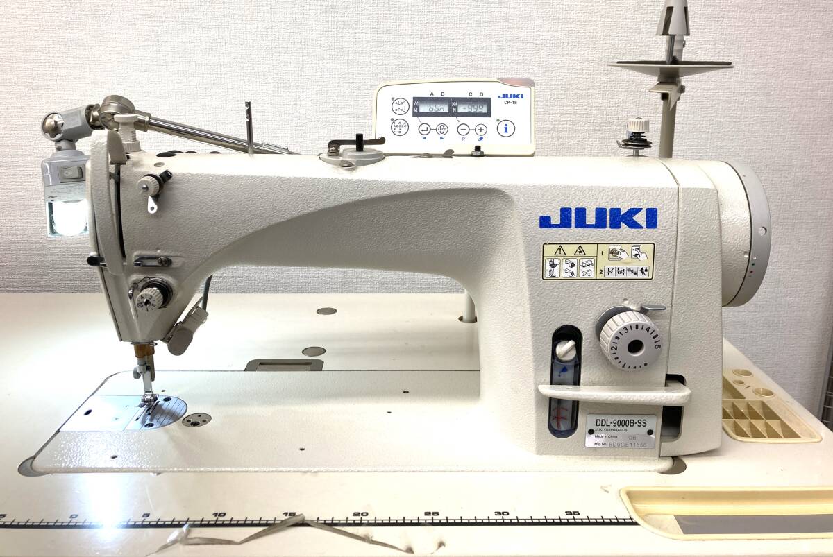 5-2【神奈川県直接引取限定・中古品】 JUKI ジューキ 工業用ミシン DDL-9000B-SS 台付き／コントロールパネル CP-18/SC-920の画像2