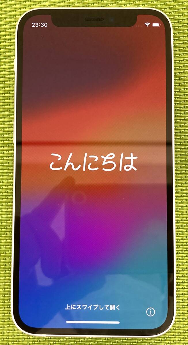 5-26【中古品】Apple iPhone12 mini 64GB ホワイト MGA63J/A 利用制限○_画像1
