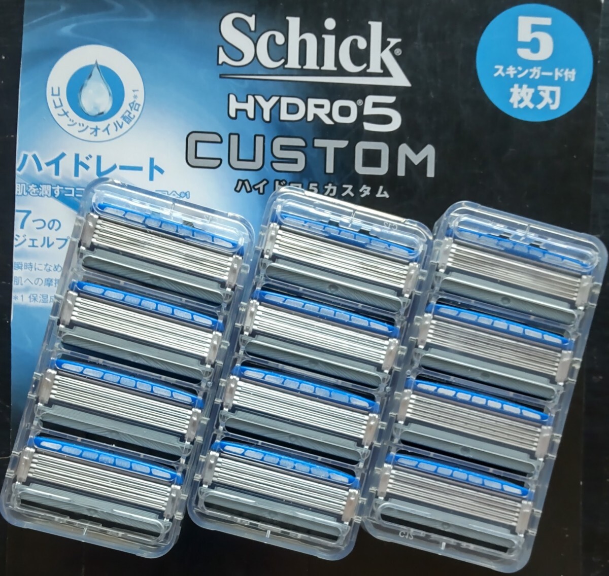 【替刃12個】シックハイドロ５カスタムSchick HYDRO5 CUSTOM_画像1