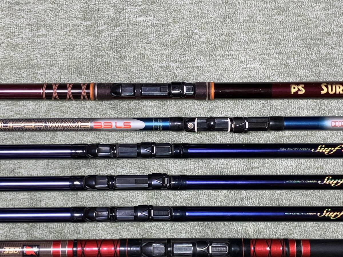 投竿 10本セット all 全 オール 390 3.9m 4本継ぎ section4 ダイワ DAIWA サーフスイング SURF SWING Olympic オリムピック 等 59_画像5