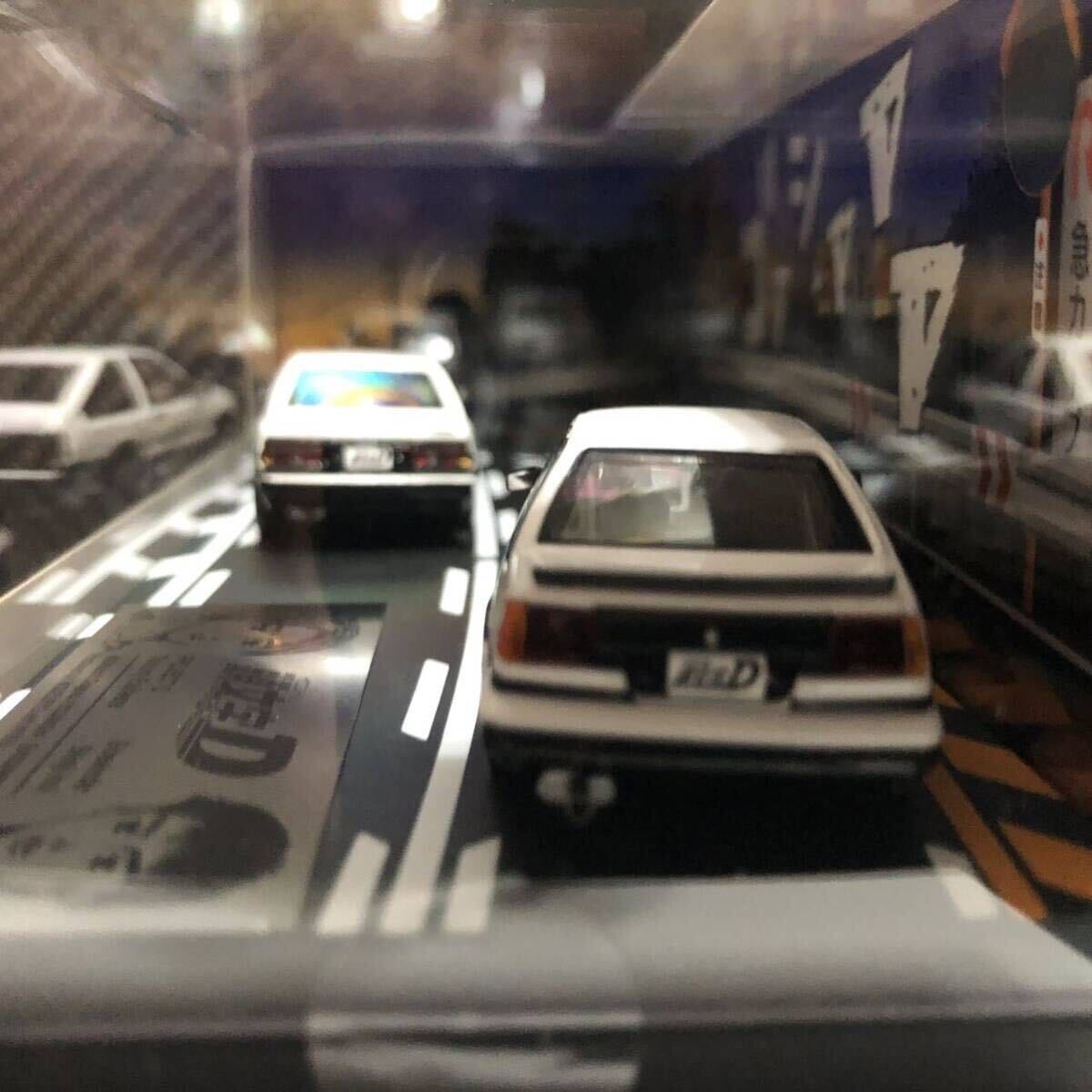 モデラーズ 1/64 頭文字D セット Vol. 1 藤原拓海 トレノ ( AE86 ) & 乾信司 トレノ 2ドア (AE86) インターアライド_画像6