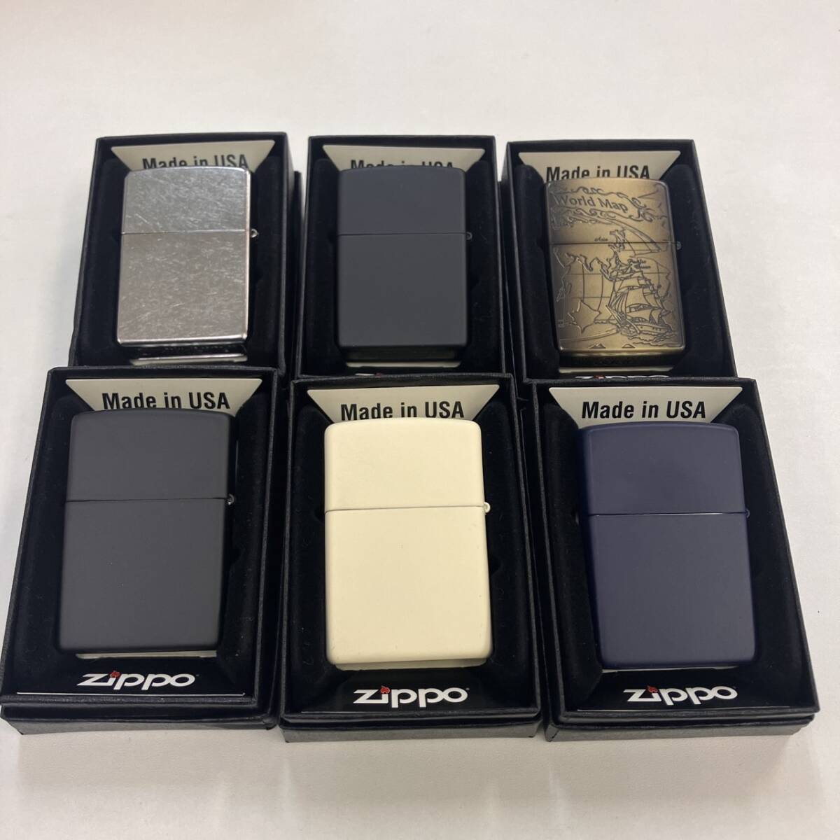 5-00323【Zippo ジッポ ライター 6個 まとめ売り】未使用含む コレクション アンティーク 喫煙具 レトロ 着火確認済み 1円スタート 1円出品_画像2