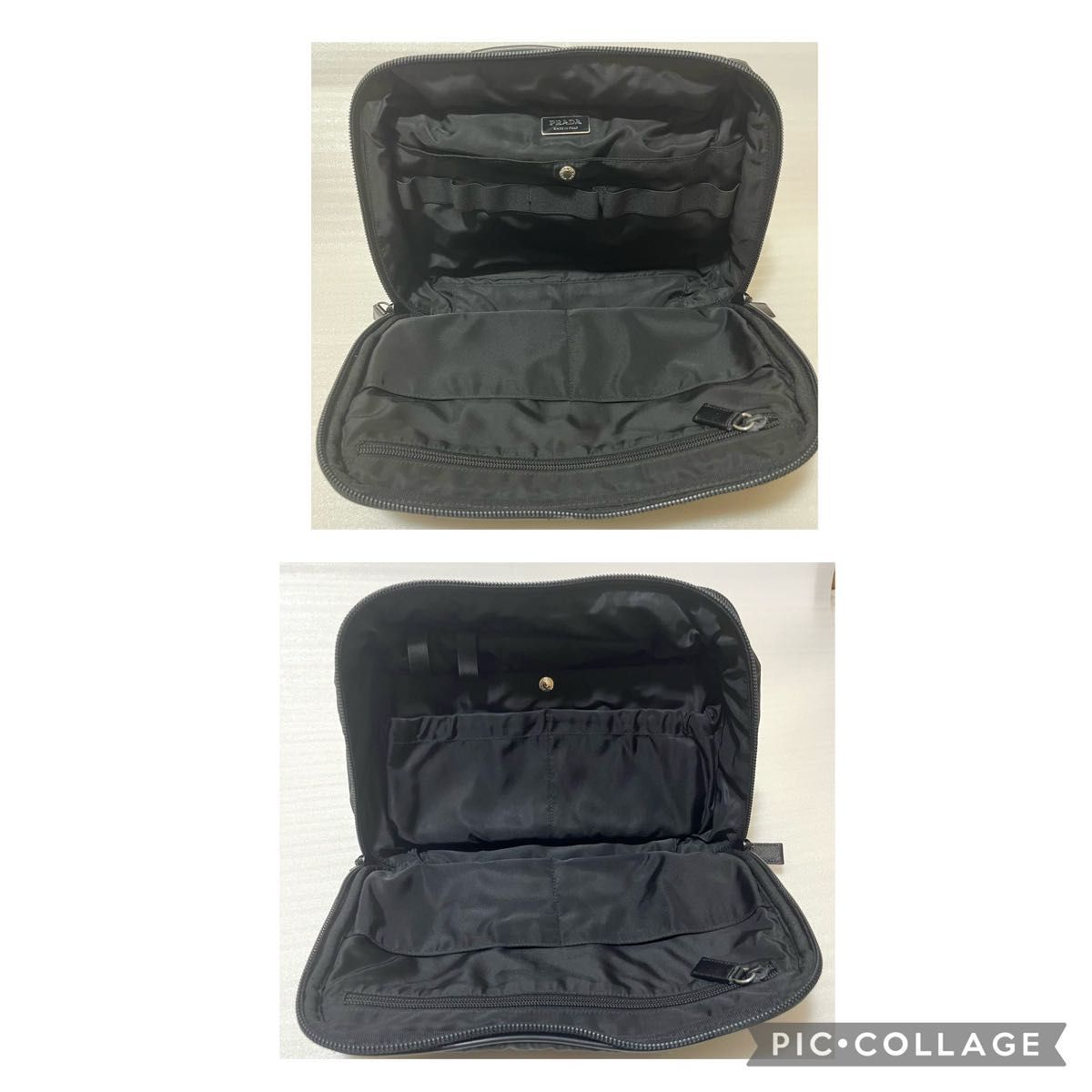 PRADA プラダ　ポーチバッグ　スーツケースハンドル　ブラック