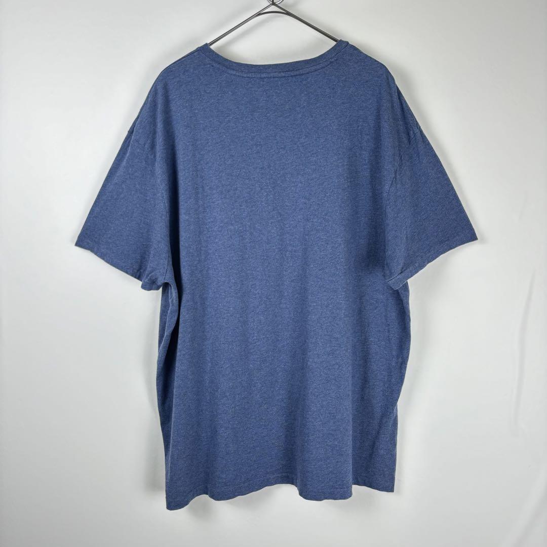 古着 POLO RALPH LAUREN Tシャツ Vネック ネイビー XL