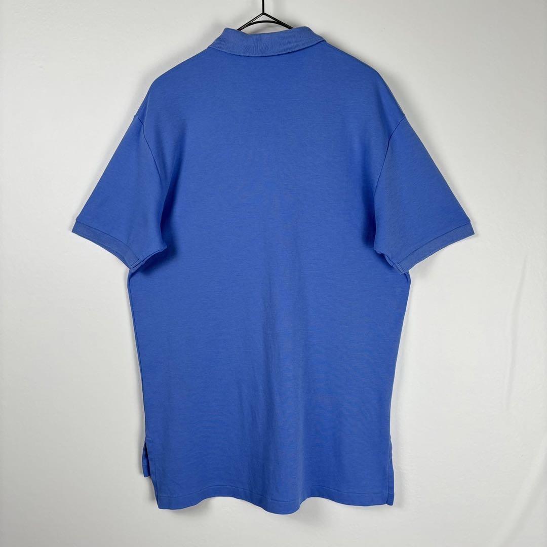古着 90s ラルフローレン ポロシャツ 半袖 天竺 水色 ブルー M_画像7