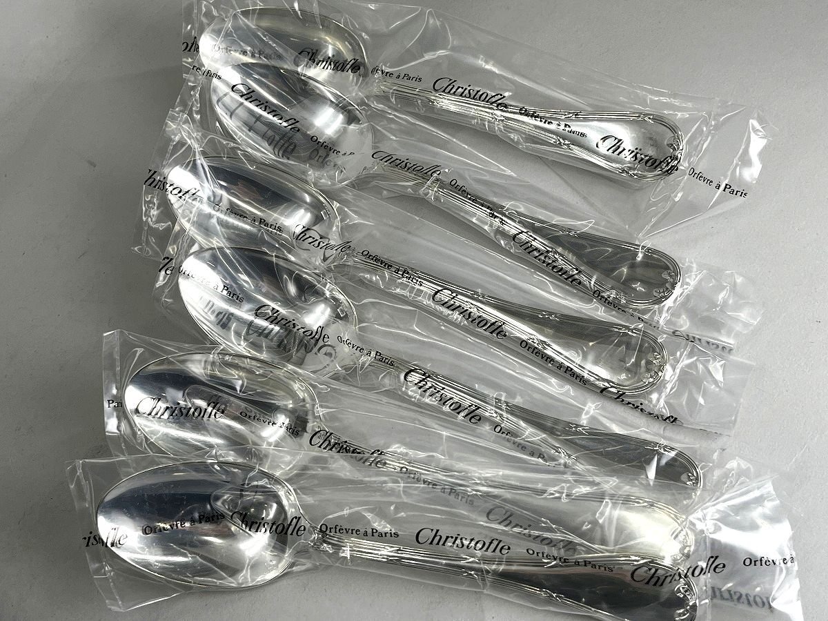 Christofle Chris to full pearl cutlery 30 pcs set spoon Fork knife each 6 point box attaching [224867
