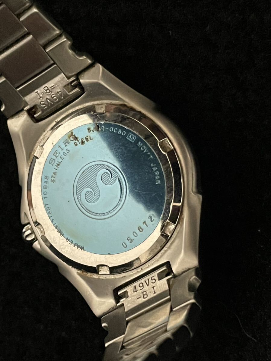 $ SEIKO KINETIC AUTO RELAY 稼働品 デイト 自動巻き セイコー 腕時計 の画像6