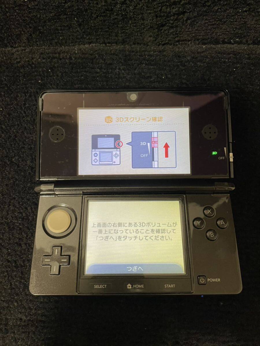 ☆ Nintendo 3DS 初期化済み コスモブラック 任天堂 ニンテンドー _画像2