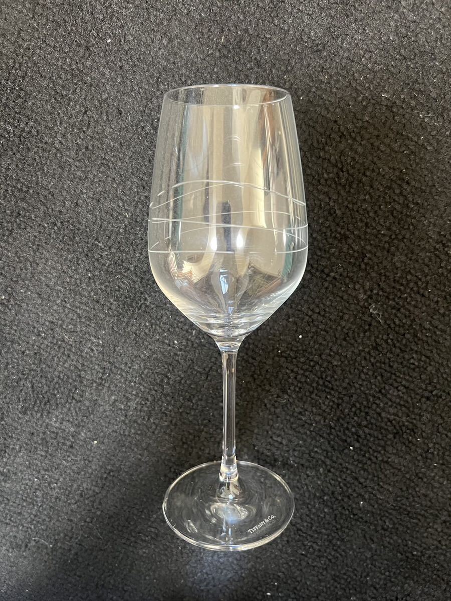 $ TIFFANY Co. ペア グラス ワイングラス 食器 未使用 ティファニーの画像3