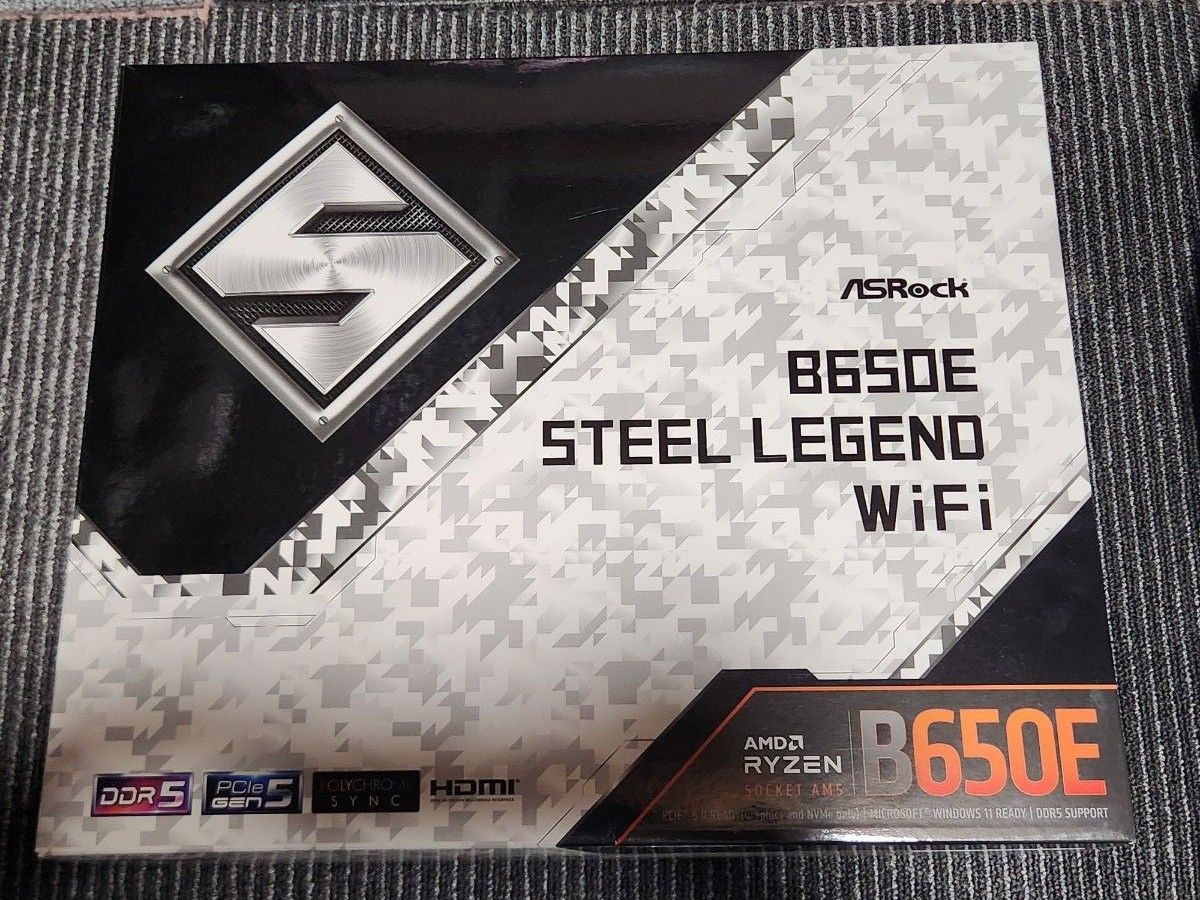 【動作未確認】Asrock B650E Steel Legend + Ryzen5 7600 AM5対応