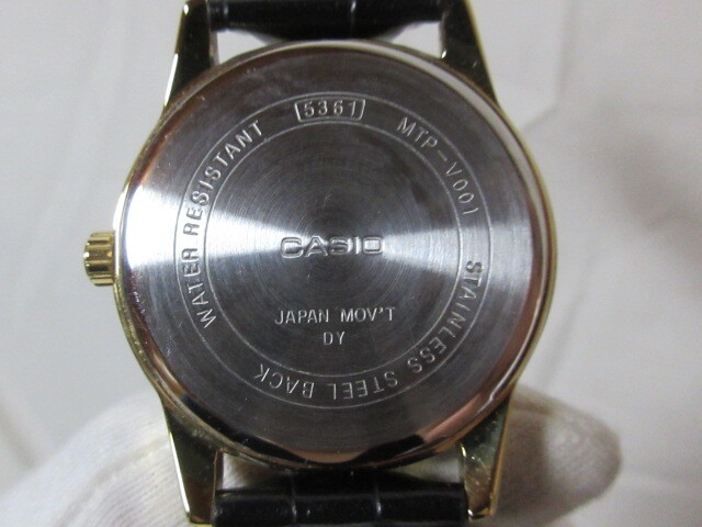 ◆動作品　CASIO /カシオ 　クォーツ　3針　腕時計　MTP-V001_画像3