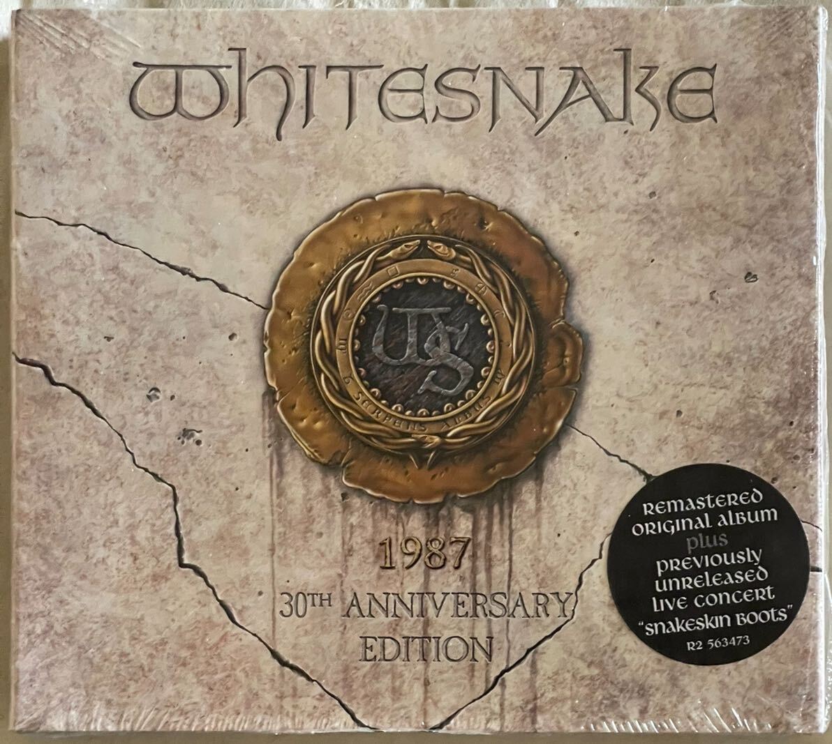 WHITESNAKE 1987 Rhino Records リマスター 2枚組 ライヴ 30周年記念 Snakeskin Boots VANDENBERGの画像1