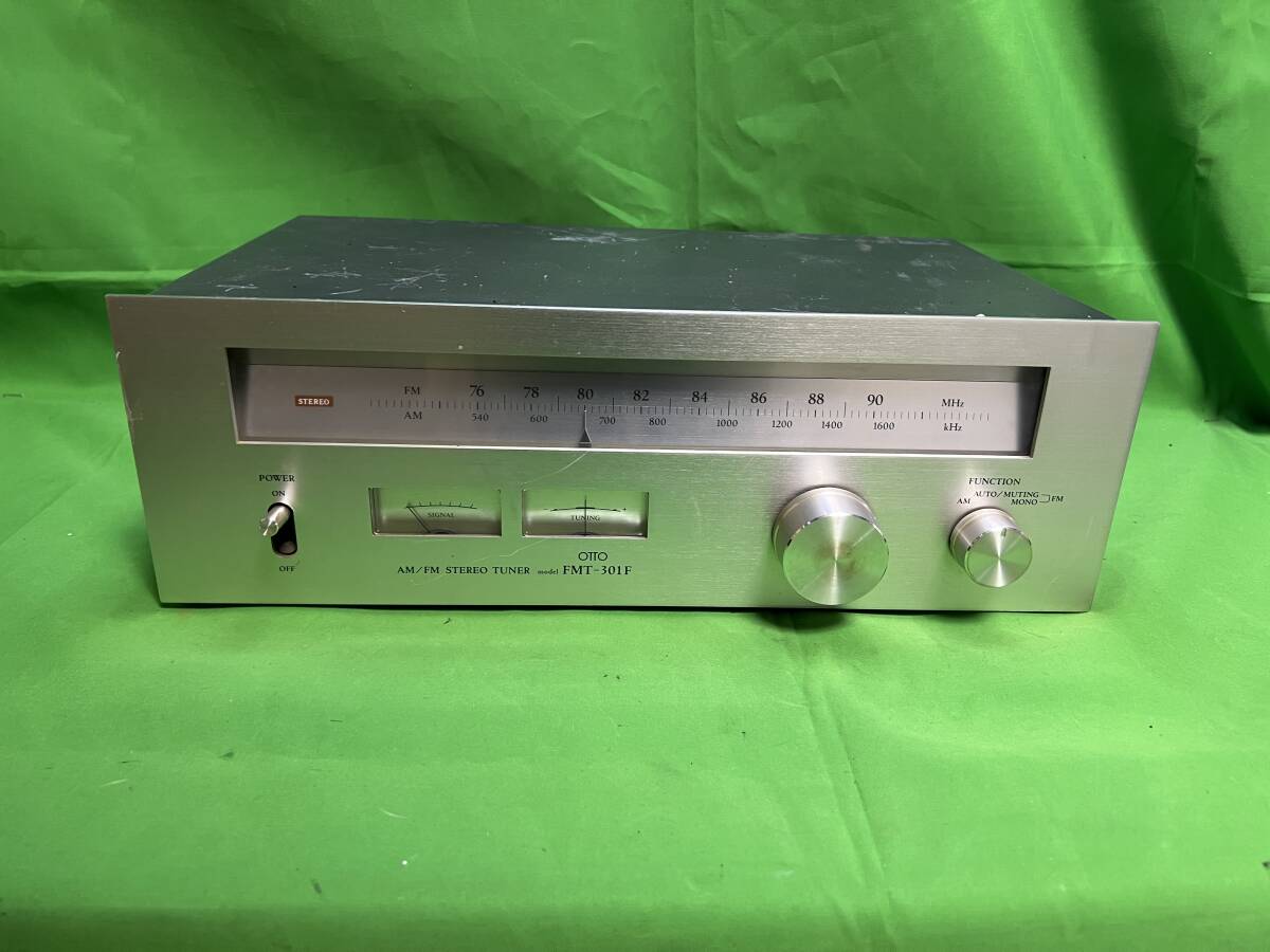 OTTO SANYO ラジオ チューナー FMT-301F AM FM stereo tuner 70年代 昭和世代 ステレオ コンポ レトロ ビンテージ 家電 ＠左_画像1