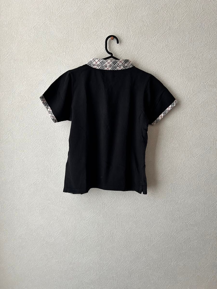 美品 Burberry 黒 半袖 ポロシャツ シャツ 古着 ヴィンテージ 美品 Burberry 黒 半袖 ポロシャツ シャツ 古着 ヴィンテージ