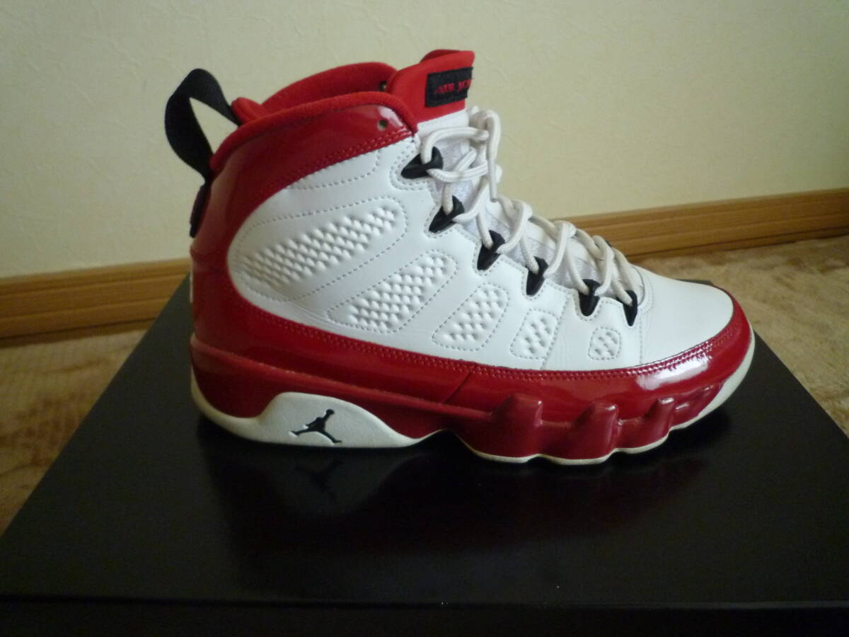 NIKE ナイキ AIR JORDAN 9 RETRO エアジョーダン9 レトロ 302370-160 ホワイト/ブラック/ジムレッド 26.0の画像3