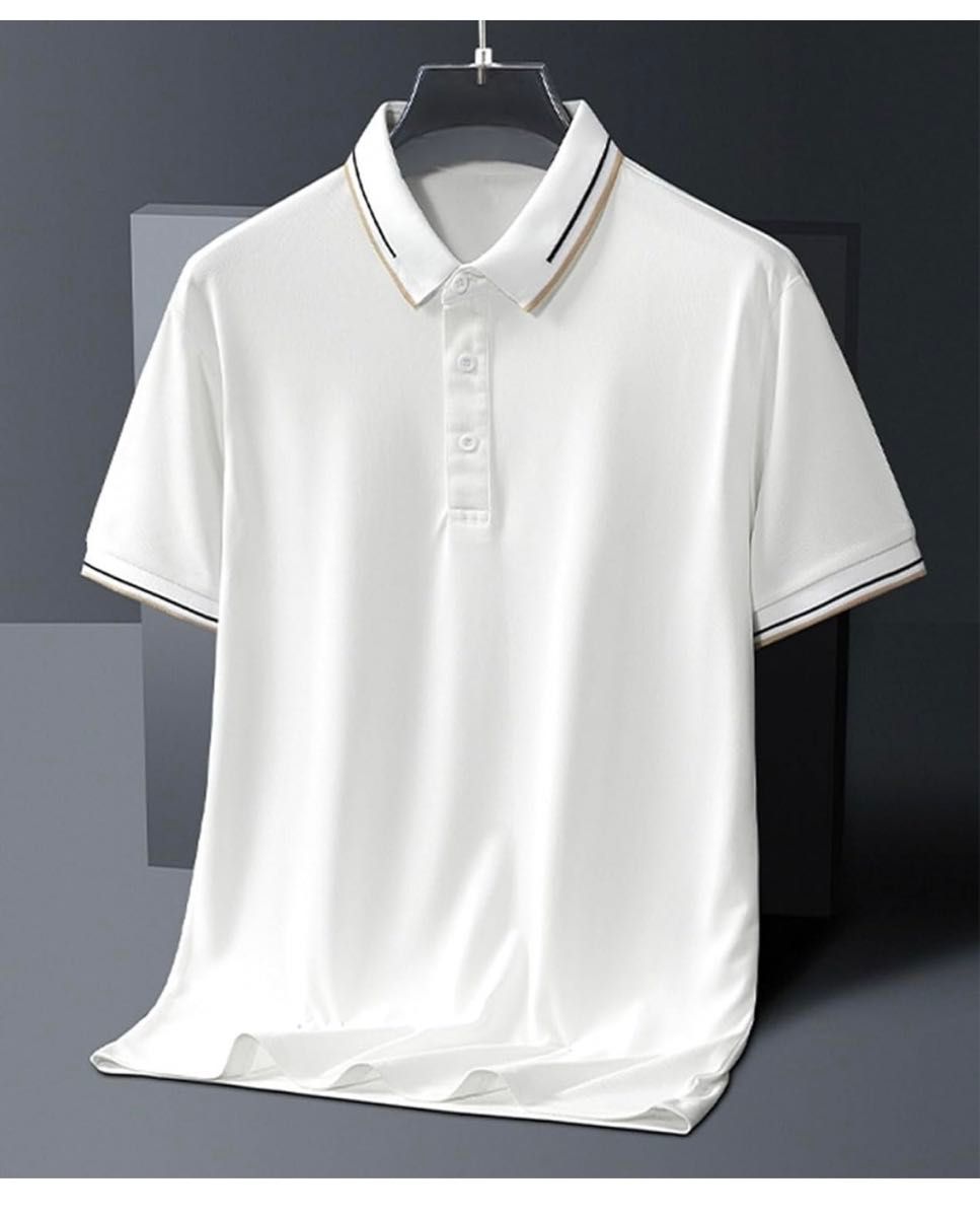 ポロシャツ メンズ 半袖 夏 おしゃれ ゴルフ カジュアル ビジネス 薄手 無地 ゆったり 大きいサイズ