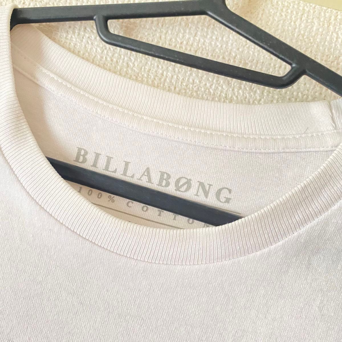 BILLABONG ロゴTシャツ　白　メンズMサイズ  半袖Tシャツ