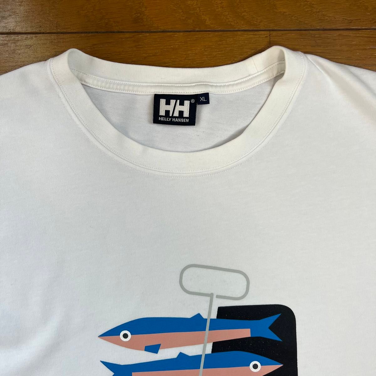 HELLY HANSEN ヘリーハンセン Tシャツ XL コットン 白 HE62025 古着 半袖 XL 