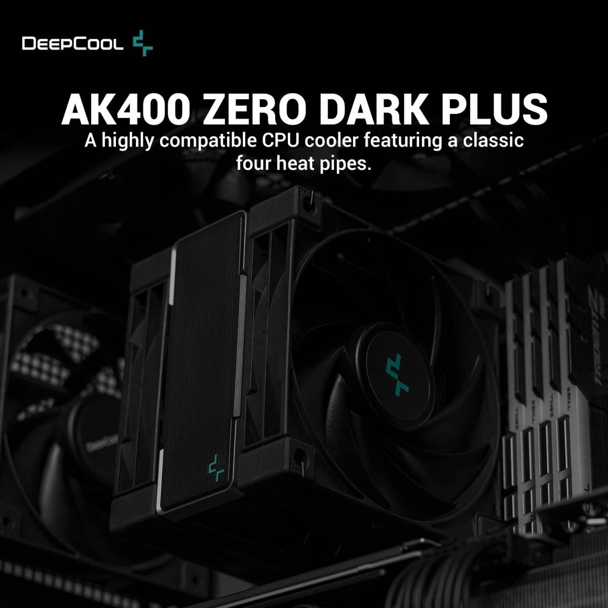 AK400 ZERO DARK PLUS DeepCool AK400 ZERO DARK PLUS CPU エアクーラー 220_画像2