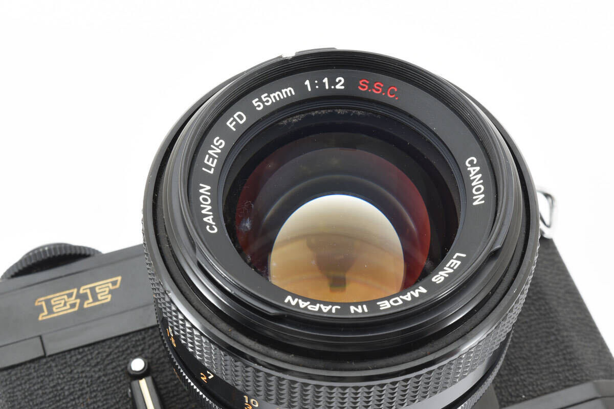 CANON LENS FD 55mm 1:1.2 S.S.C. 単焦点レンズ マニュアルフォーカス CANON EF 一眼レフフィルムカメラ #2219_画像9