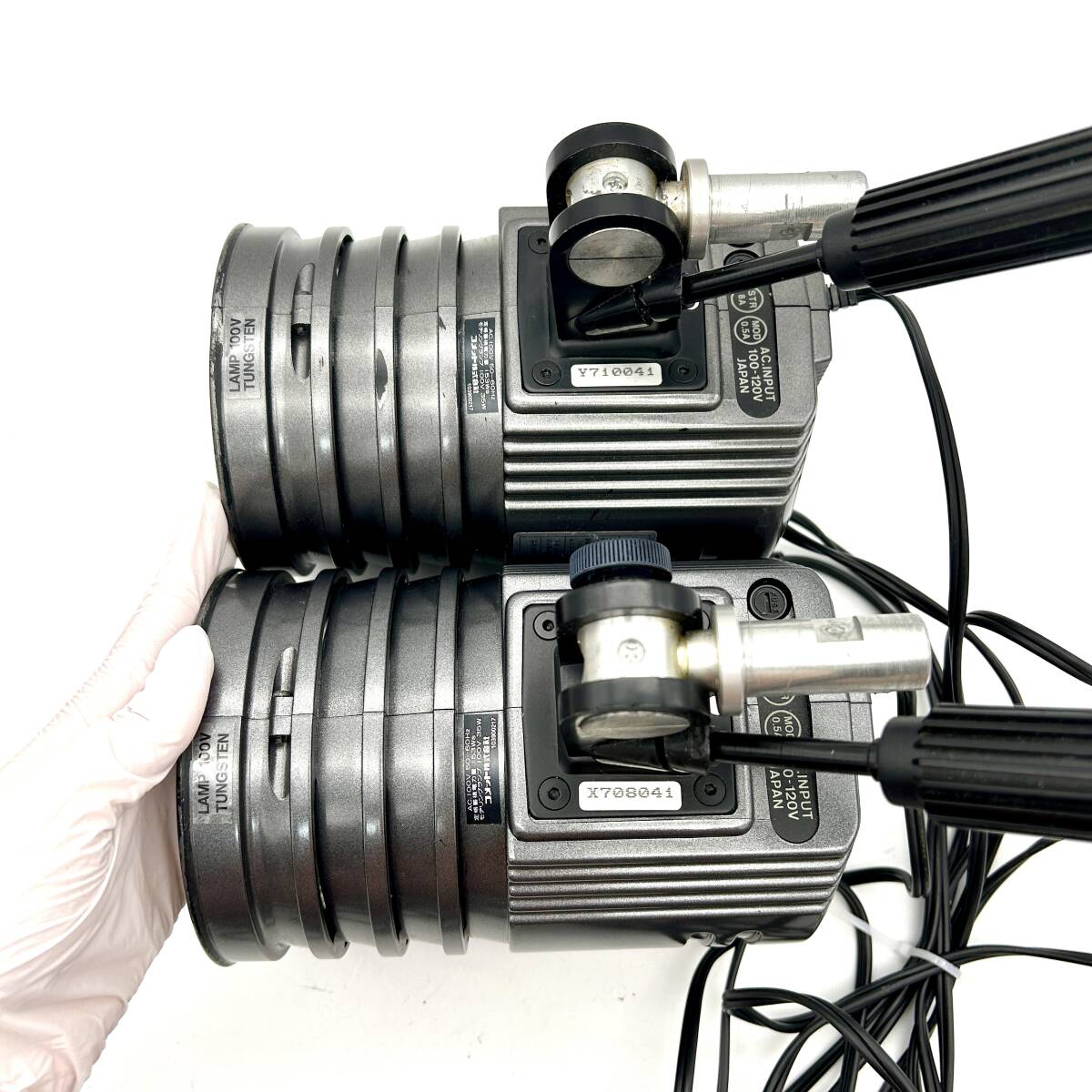 AY0950【電源OK】COMET CT-150 モノブロックストロボ 2台 セット コメット スタジオ 撮影 照明 ヘッド 機材 フラッシュ 中古の画像6