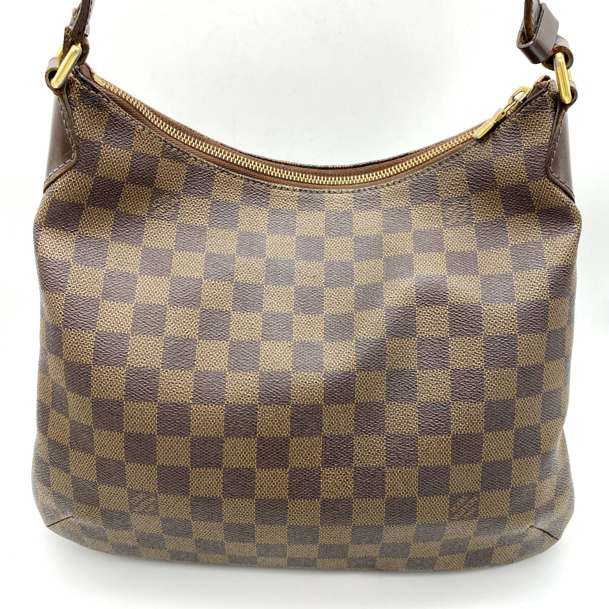 TY1162■LOUIS VUITTON ルイヴィトン ダミエ ブルームズベリ PM DU2160 ショルダーバッグ 斜め掛けバッグ 肩掛け ブラウン レッド_画像3