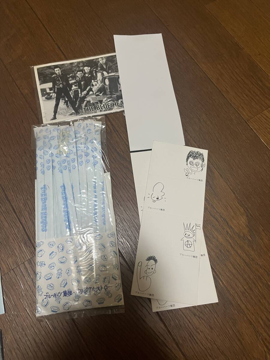 ザ・ブルーハーツ ファンクラブ 会報 27冊(1989年11月〜1994年5月) ポストカード オリジナルストロー メモ帳の画像6